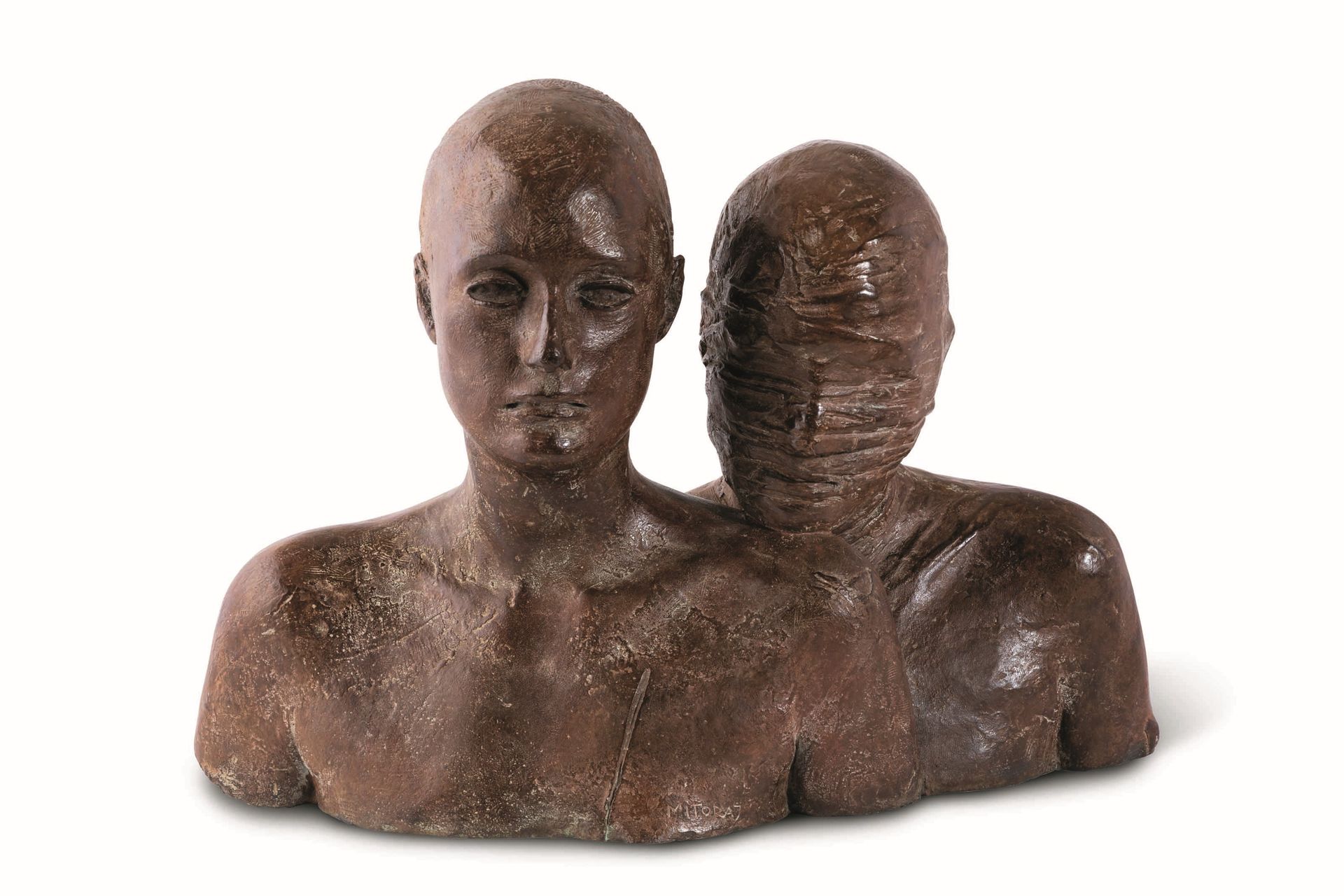 Mitoraj Igor, Coppia per l'eternità II Signed lower center front, Bronze sculptu&hellip;