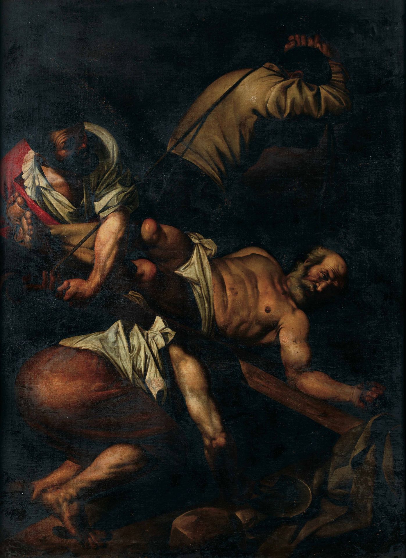 Merisi Michelangelo detto Caravaggio copia da, Crocifissione di San Pietro olio &hellip;