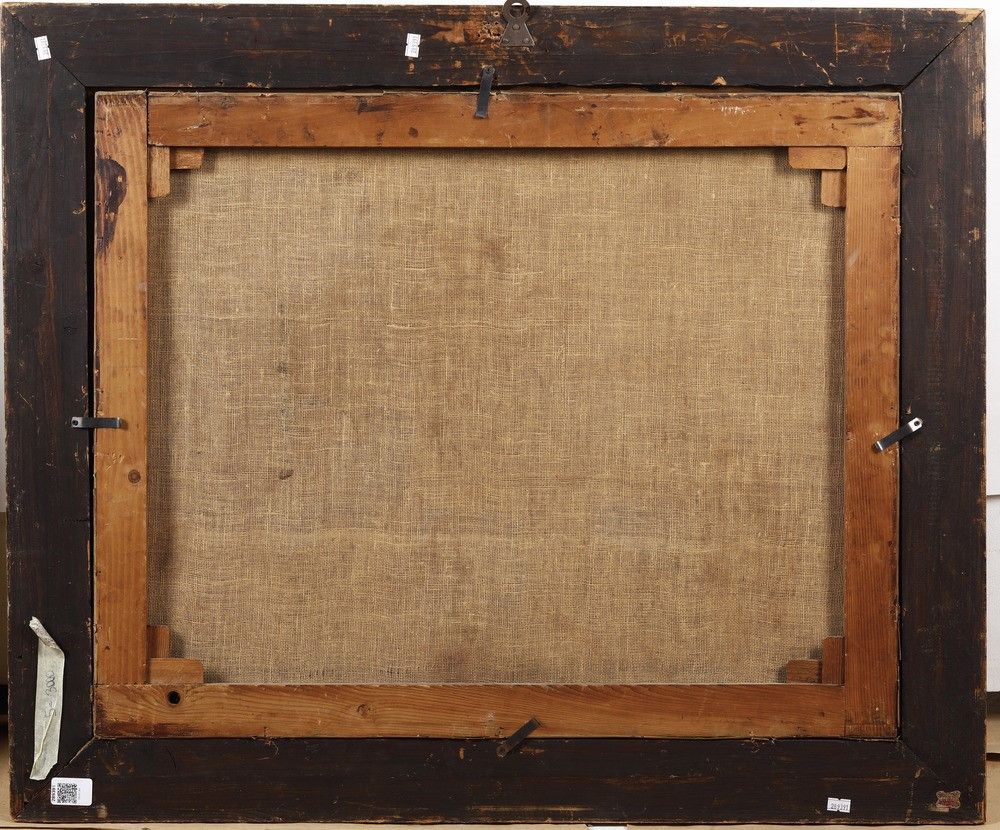 Ercole Calvi 1824-1900 Paysage, 1869 signé et daté en bas à gauche Cm 60X75 huil&hellip;