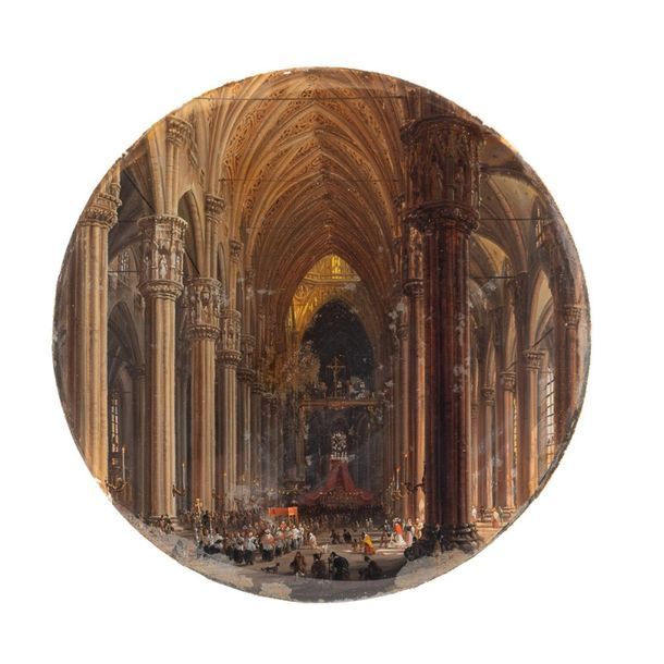 Giovanni Migliara Alessandria, 1785 - Milano 1837 d. 11 cm. Miniature "Papa Pio &hellip;
