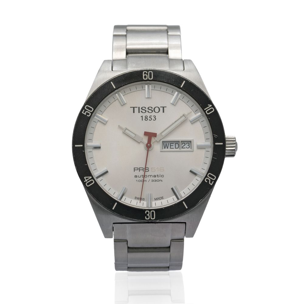Tissot PRS 516 Automatic, wrist watch 精钢材质，42毫米圆形表壳。T044430A - 12BC0876519，银色表盘带&hellip;