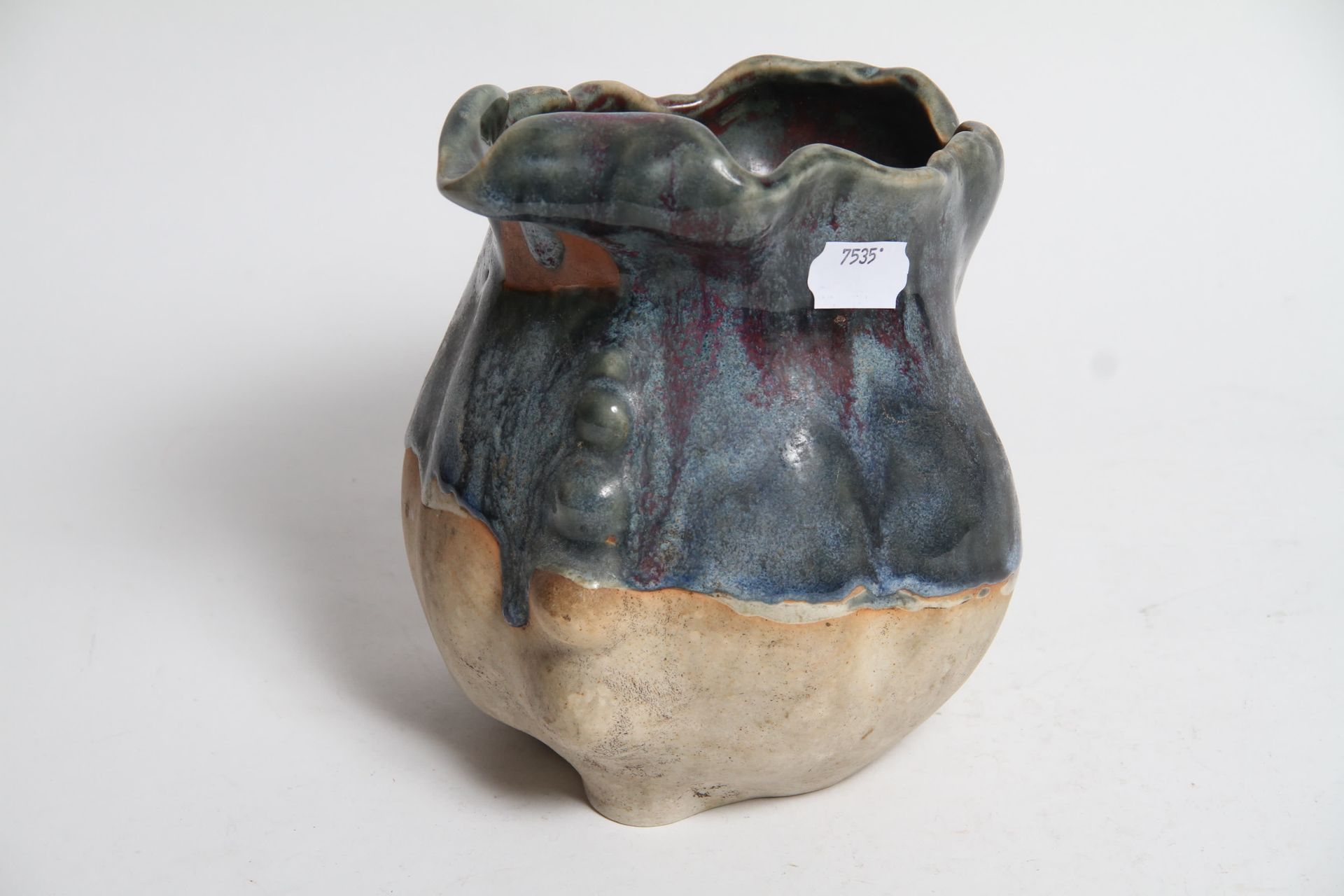 Null A late 19th century stoneware vase. H 22cm.