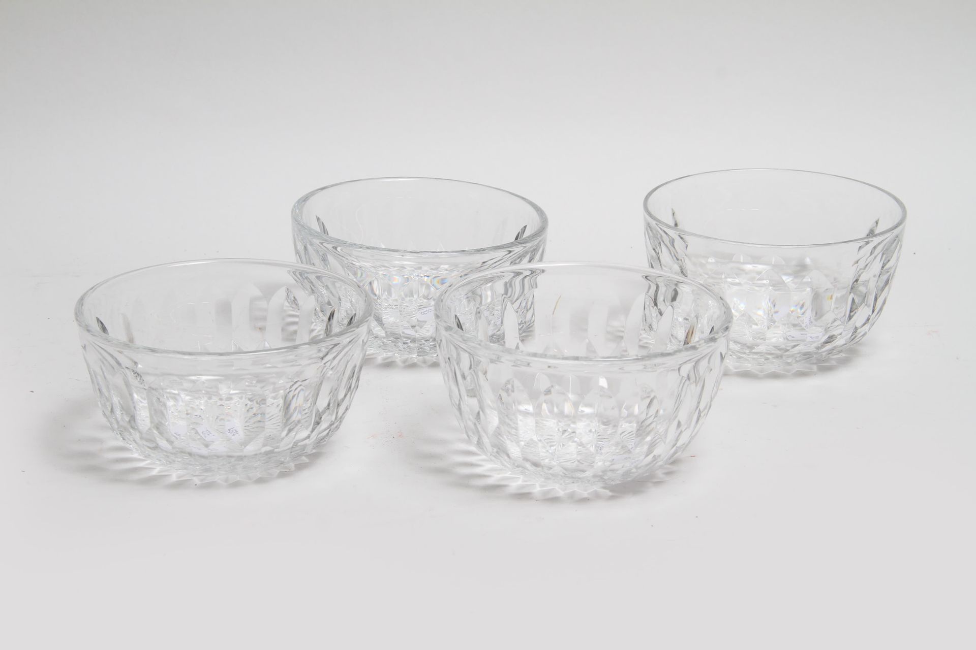 Null FOUR BACCARAT FINGER BOWLS. (A DIFFERENT MODEL).