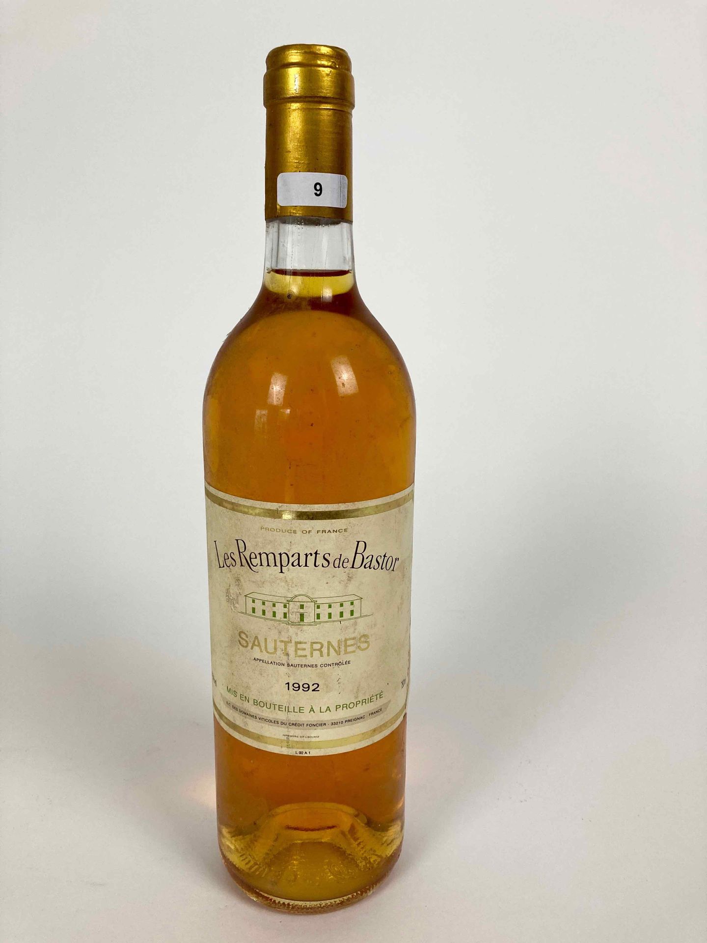 BORDEAUX (SAUTERNES) Les Remparts de Bastor 1992 (sweet white), one bottle [bott&hellip;