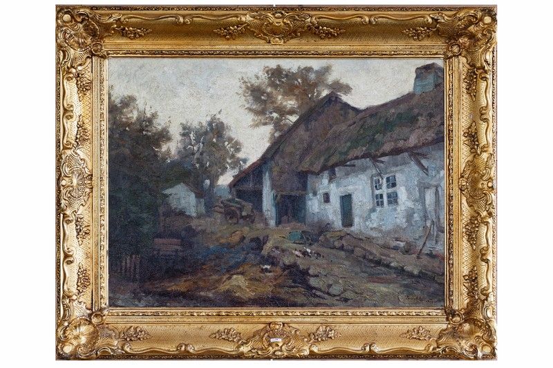 LEDUC Paul (1876-1943) "Paysage rural", circa 1900, huile sur toile, signée en b&hellip;