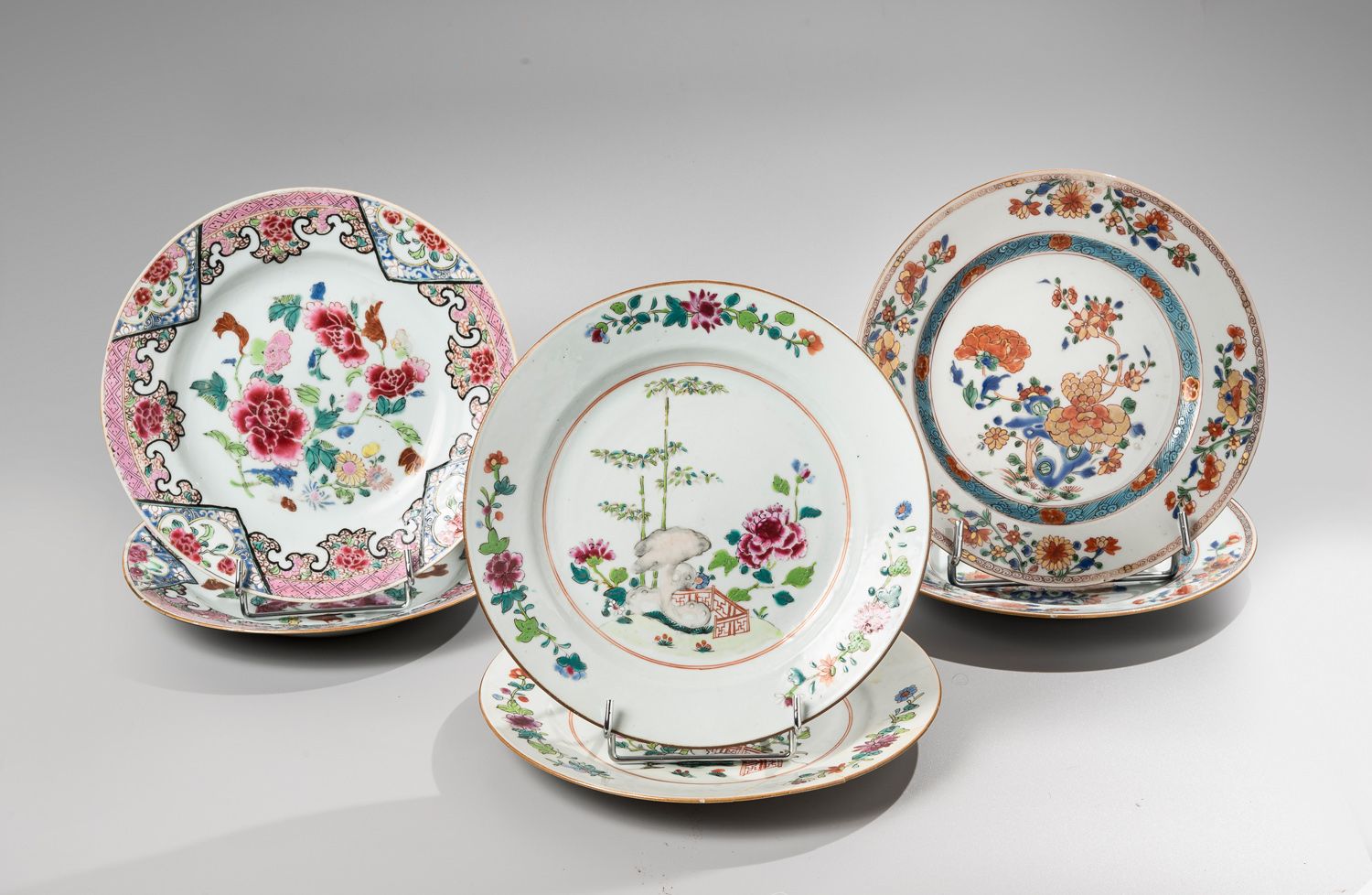 Null CHINA, Compagnie des Indes, 18th century

Three pairs of porcelain and enam&hellip;