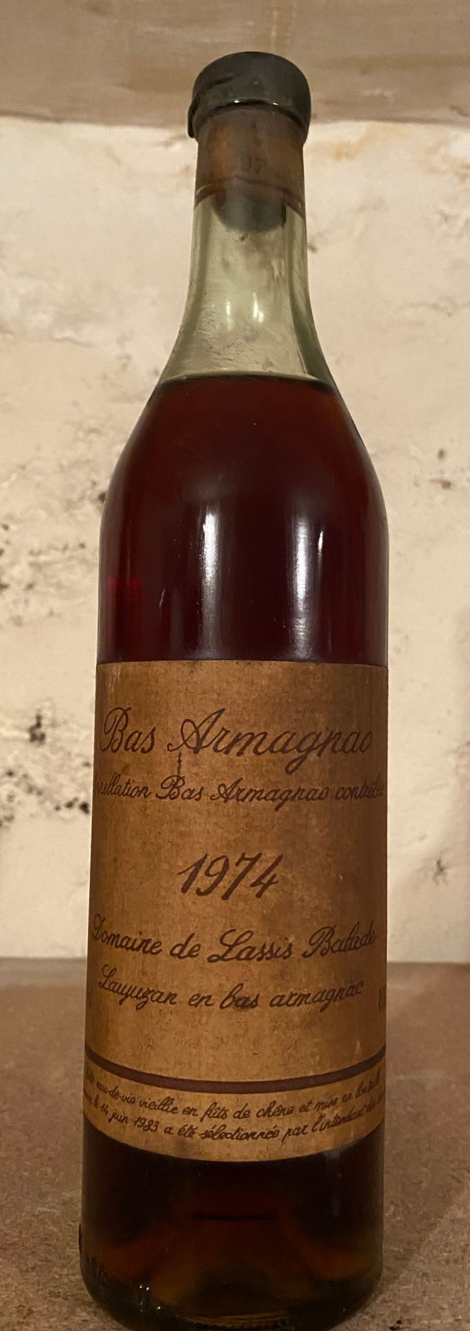 Null BAS ARMAGNAC 1974 - Domaine LASSIS BALLADE 1瓶