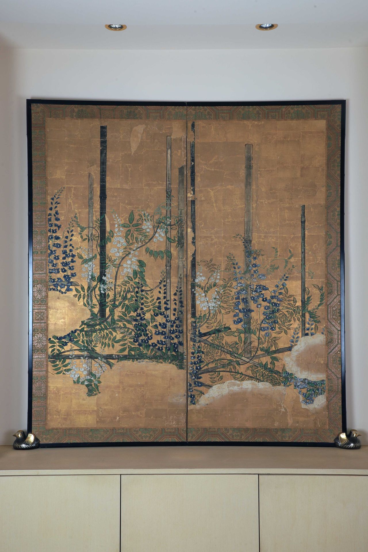 Null TWO LEAVES SCREEN WITH PAINTED BAMBOO DECORATION



China, late 19th, early&hellip;