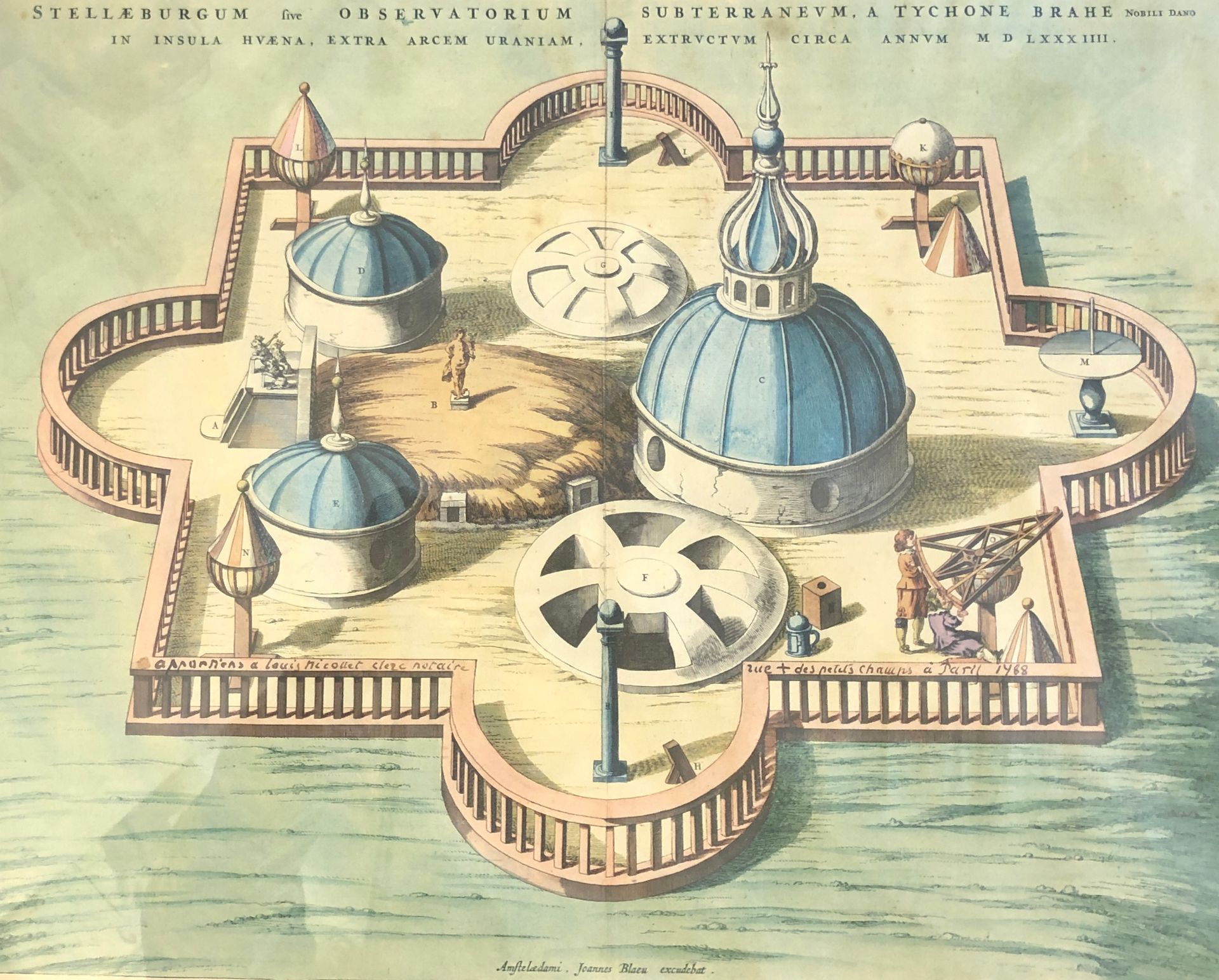 Null L’observatoire vouté de Stellebourg de Tycho Brahe comme c’était en 1584, u&hellip;