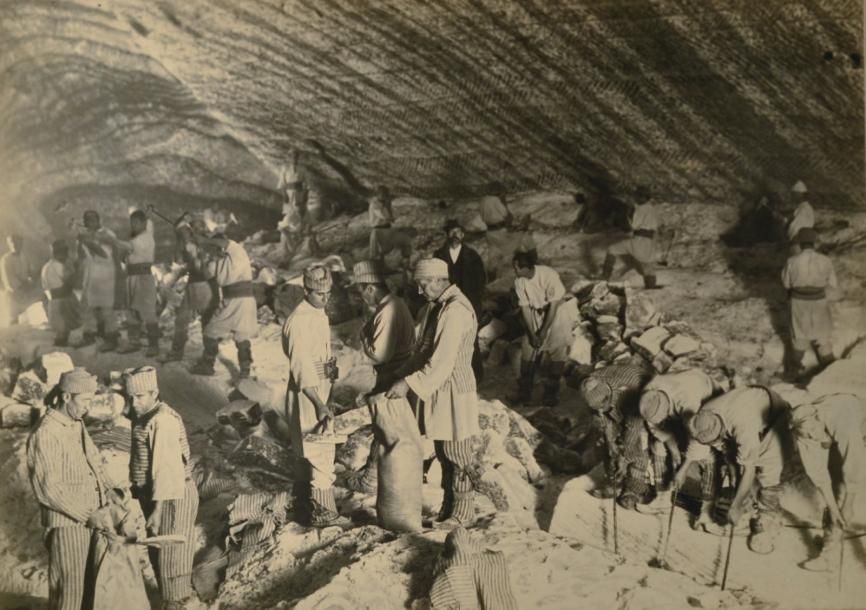 Franz Duschek (?- env.1884) Mines de sel, bagnards en Roumanie, vers 1880. 17 ti&hellip;