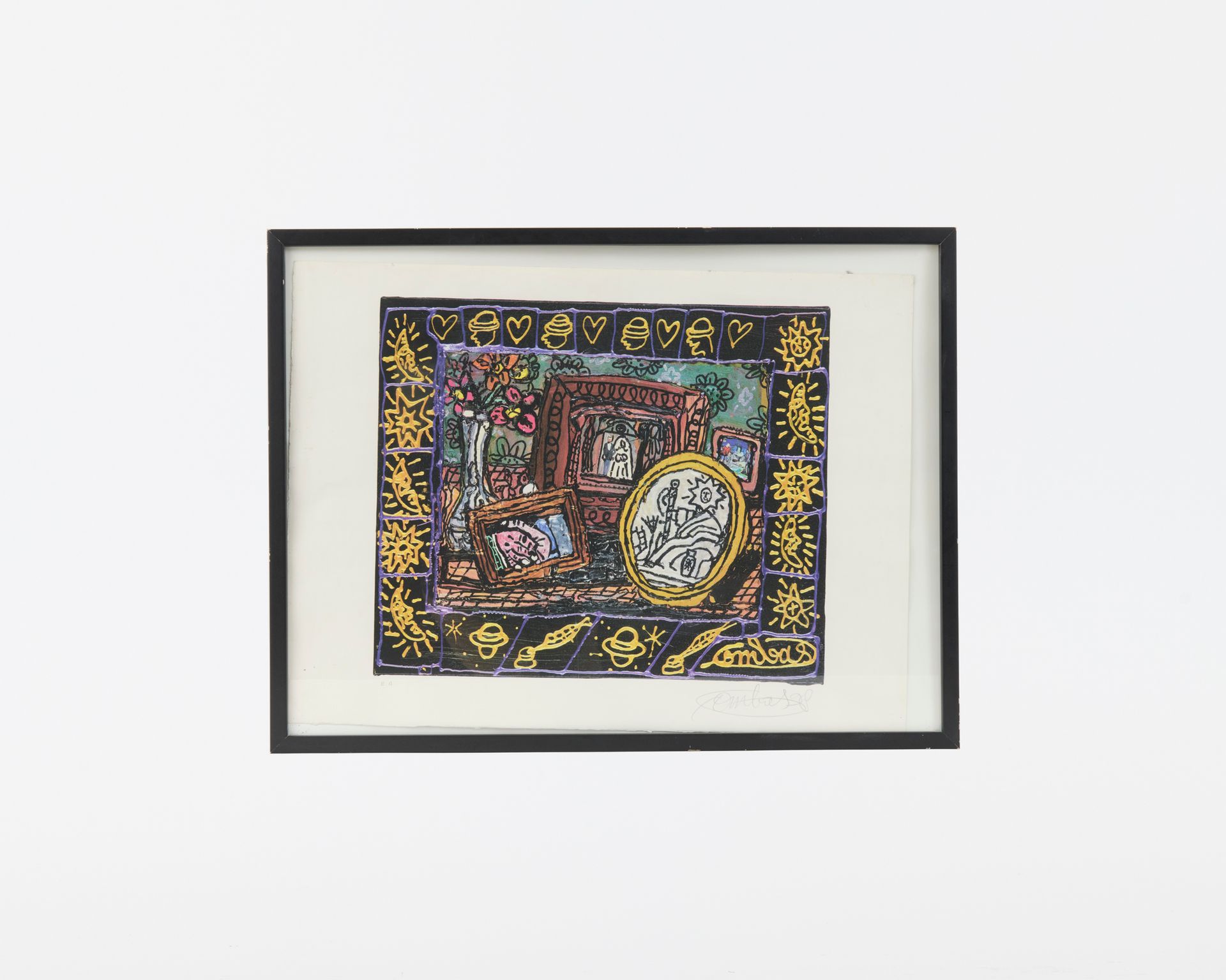 Null 罗伯特-康巴斯 (生于1957年)
新娘和新郎
胶版印刷
右下角有艺术家的亲笔签名
右下角，日期(19)98
45 × 54 cm
(边缘的折叠)

&hellip;