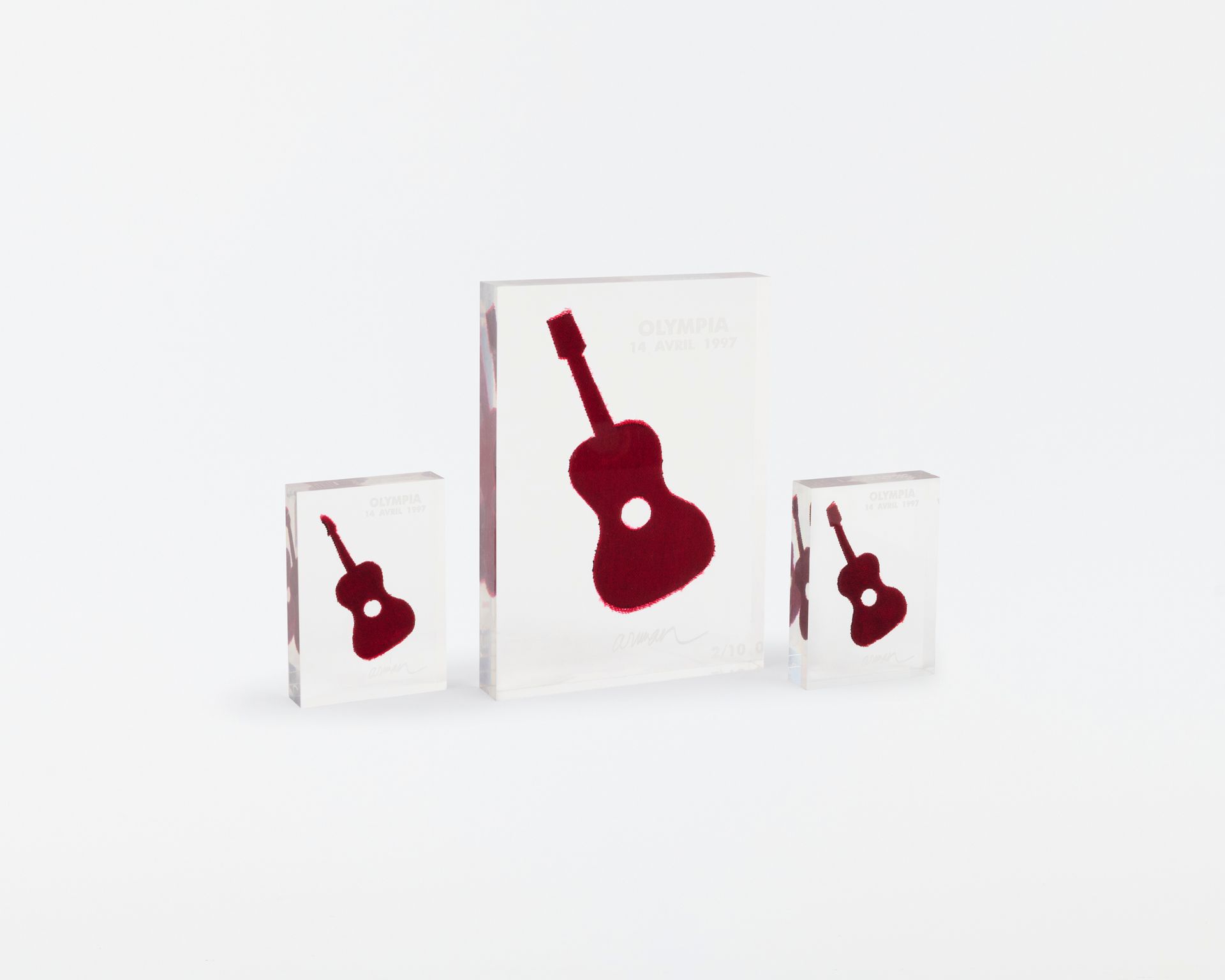 Null ARMAN (1928 - 2005)
Guitars, 1997.
Three fragments of a curtain
Olympia cur&hellip;