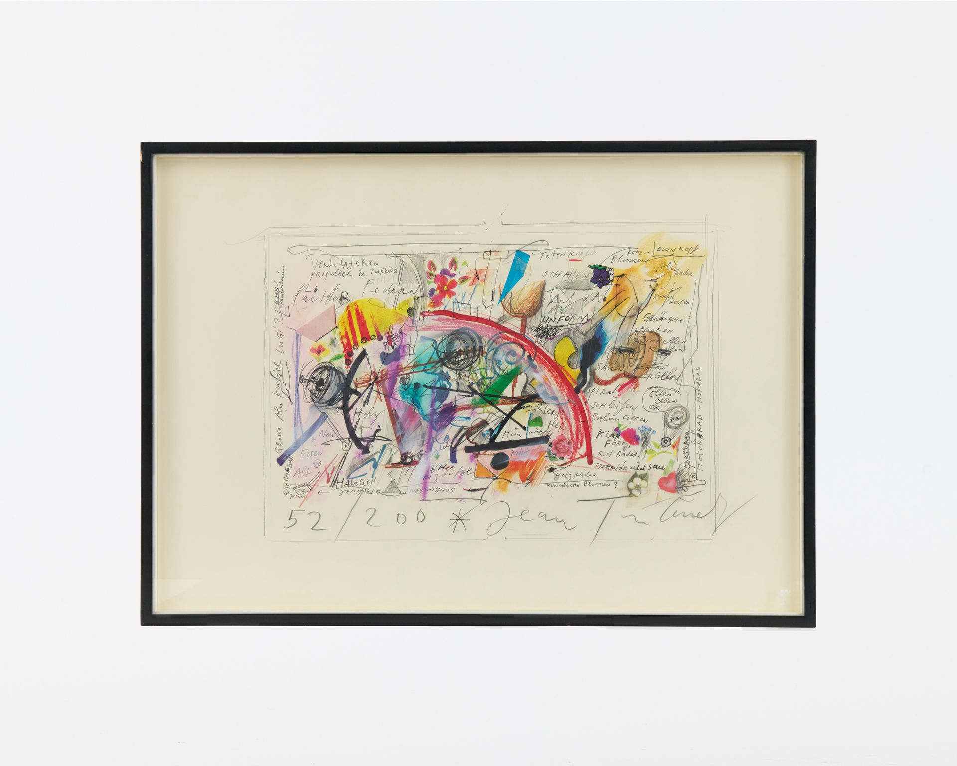 Null Jean TINGUELY (1925 - 1991)
Senza titolo
Collage e grafite su fondo litogra&hellip;