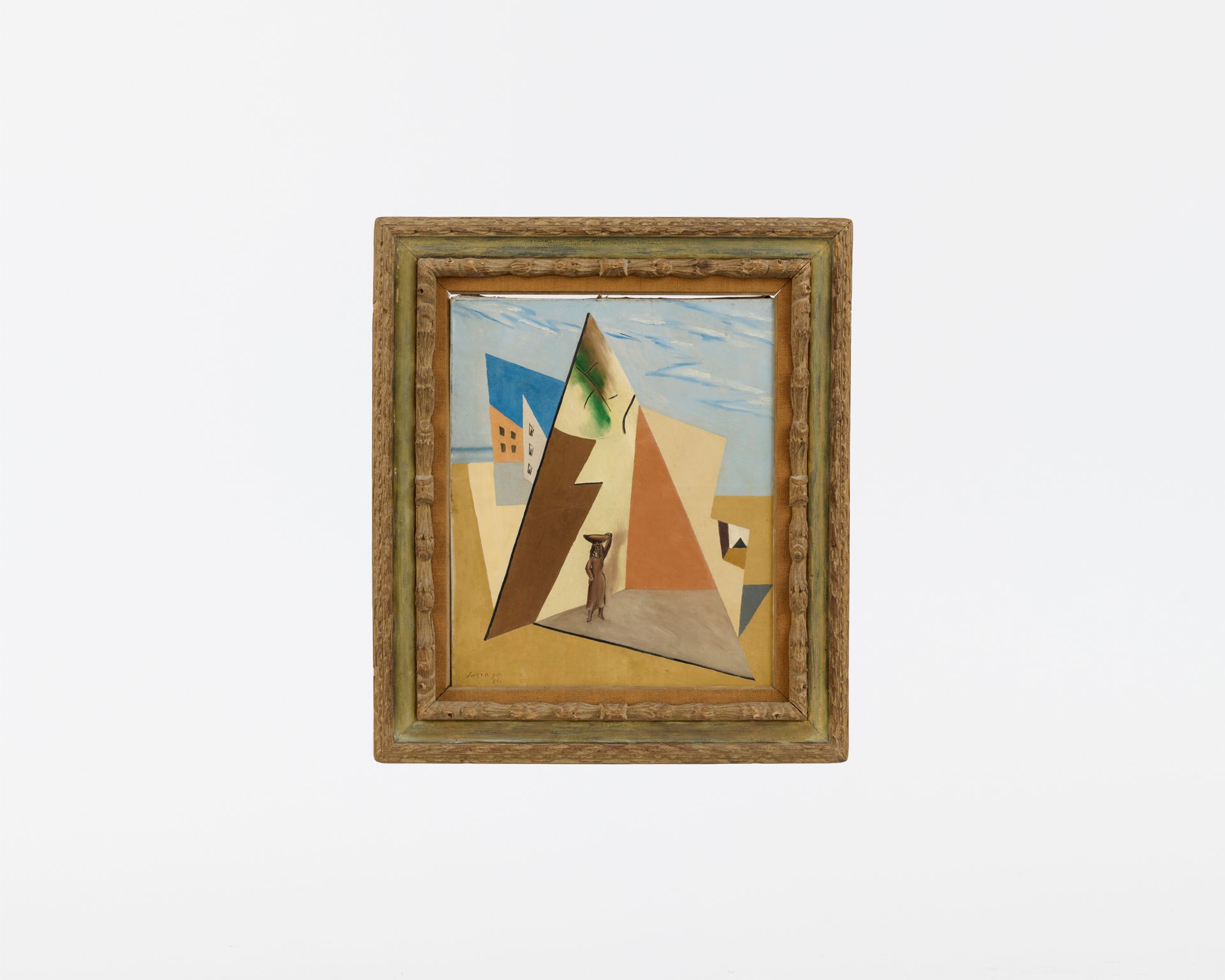 Null Léopold SURVAGE (1879 - 1968)
Paesaggio surrealista, 1926.
Olio su tela. Fi&hellip;