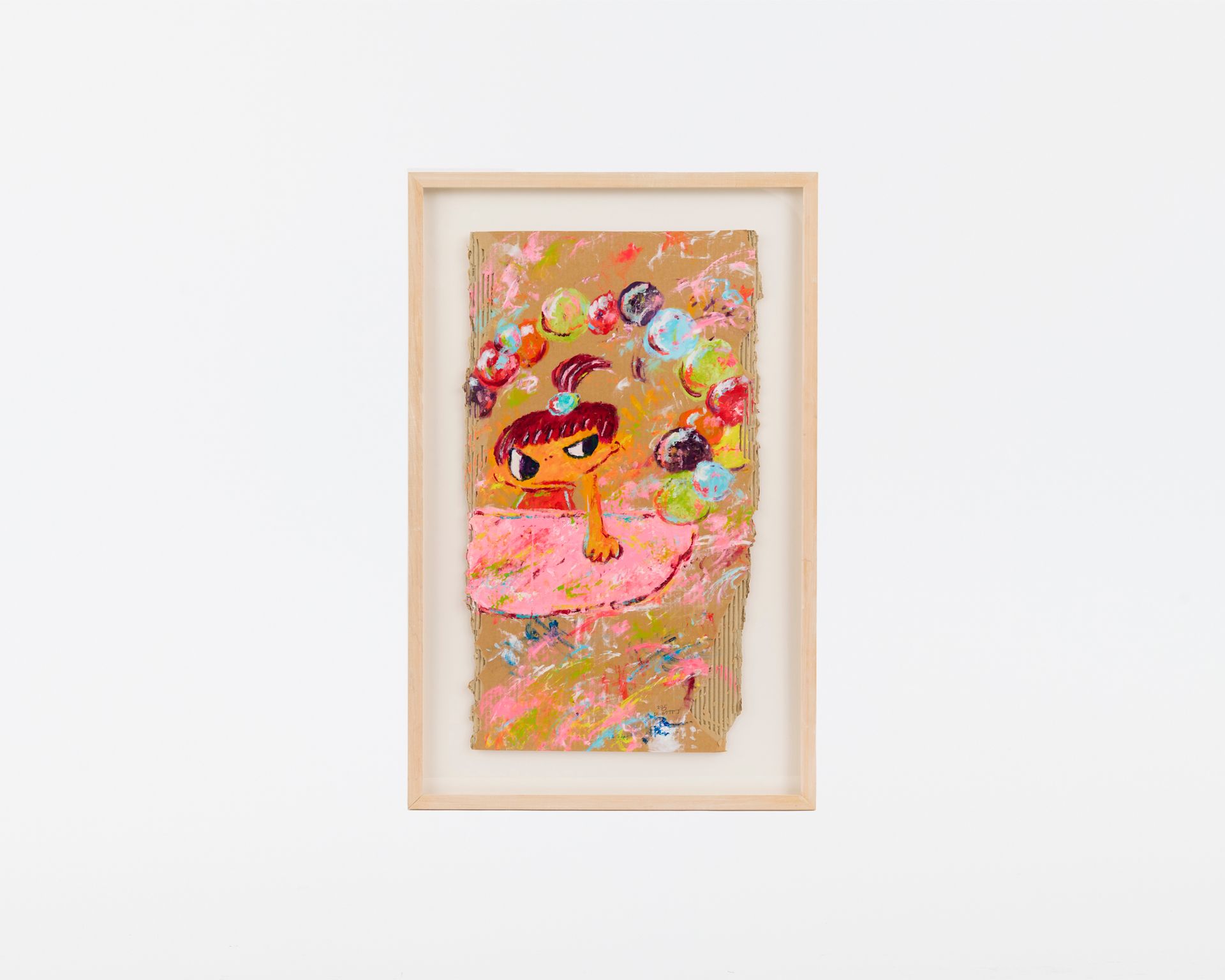 Null ROKKAKU Ayako (生于1982年)
拿着羽绒被的小女孩, 2011
瓦楞纸板上的混合媒体
瓦楞纸板。
右下角有签名和日期2011
右下角。&hellip;