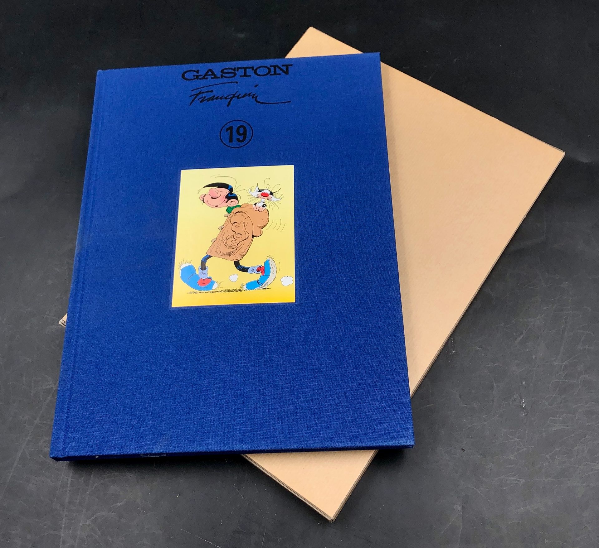 Null FRANQUIN - Canvas album in cardboard. Gaston n° 19 bibliophilic edition of &hellip;