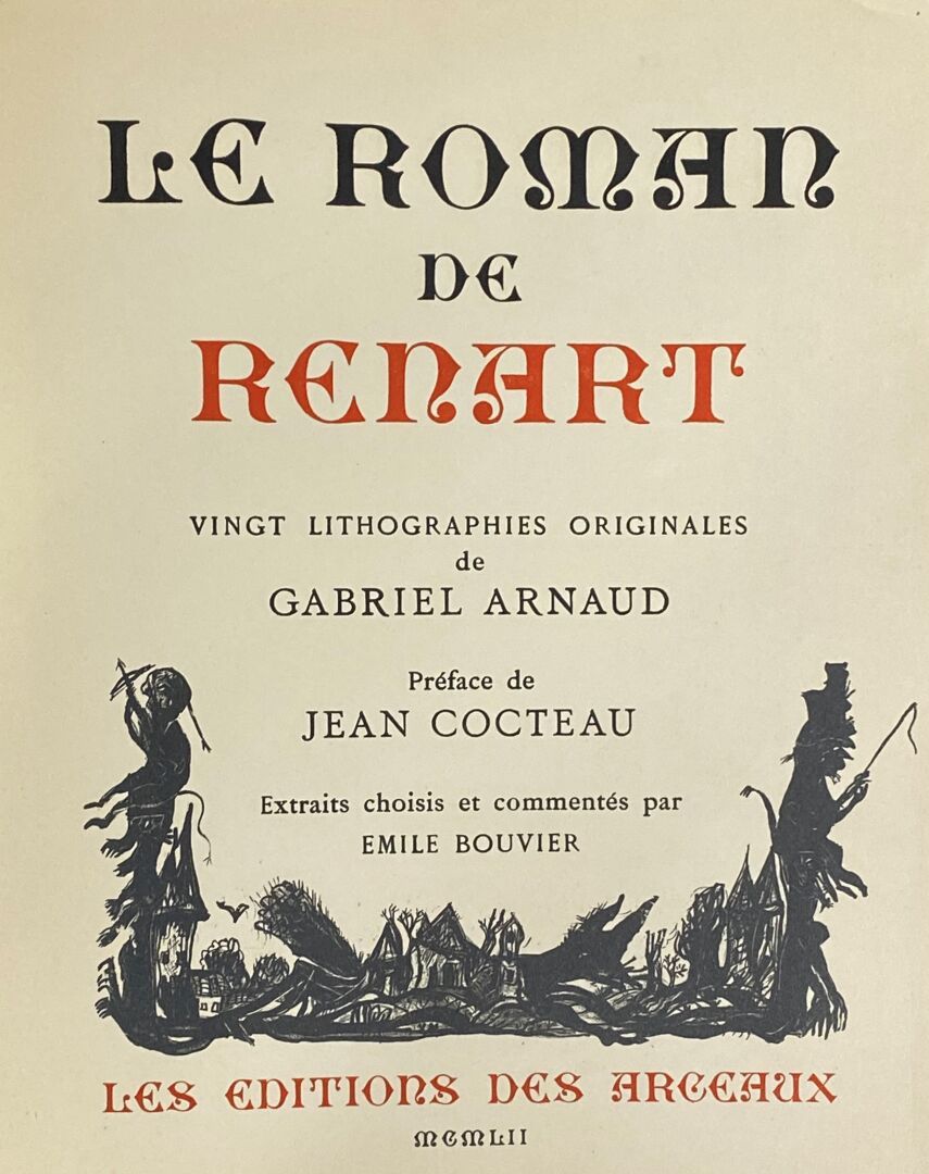 Null Le roman de Renart

Vingt lithographies originales de Gabriel ARNAUD, préfa&hellip;