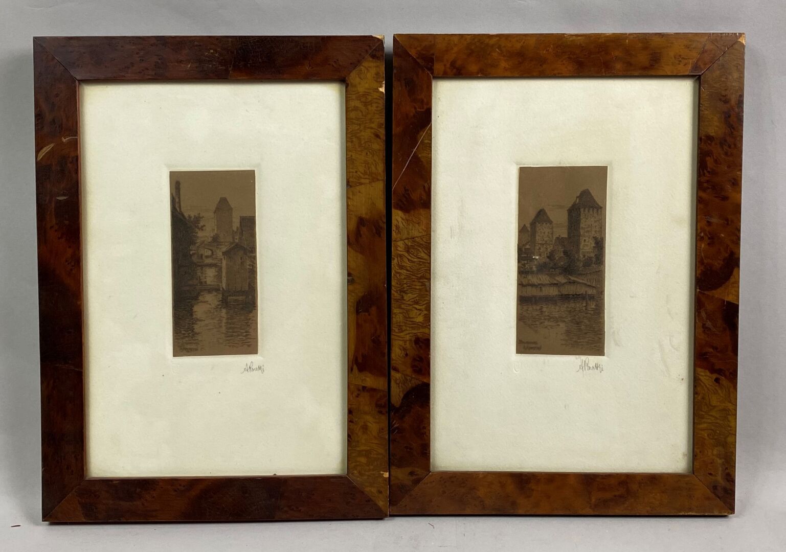 Null 柯特格-艾伯特 (1861-1940)

斯特拉斯堡

棕色纸上的两幅小型蚀刻画

右下方有签名

12,5 x 6 cm 正在观看