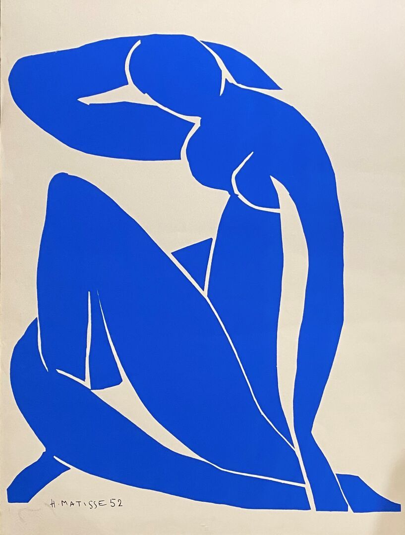 Null 在亨利-马提斯（1869-1954）之后

蓝色裸体II

丝网印刷的颜色

新影像出版社

92 x 70厘米

(污渍)
