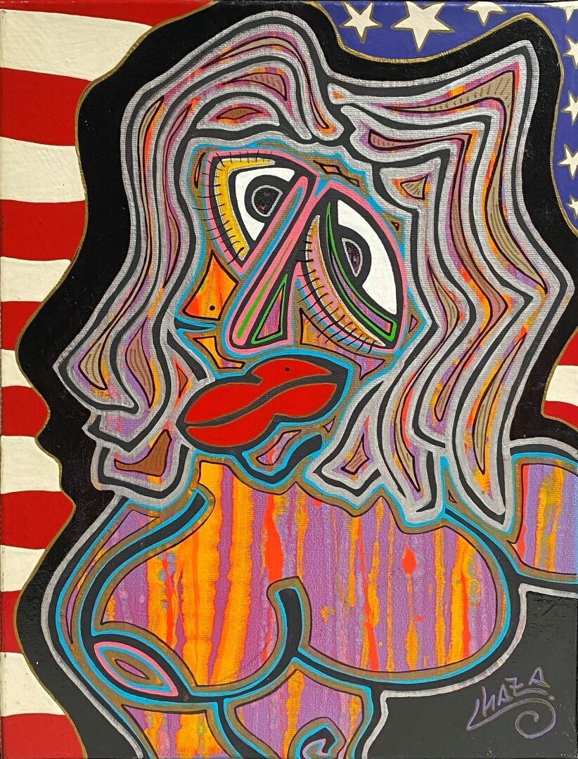 Null Eric CHAZA (1962)

Miss Amerikaka

Acrylic on canvas, signed lower left

Co&hellip;