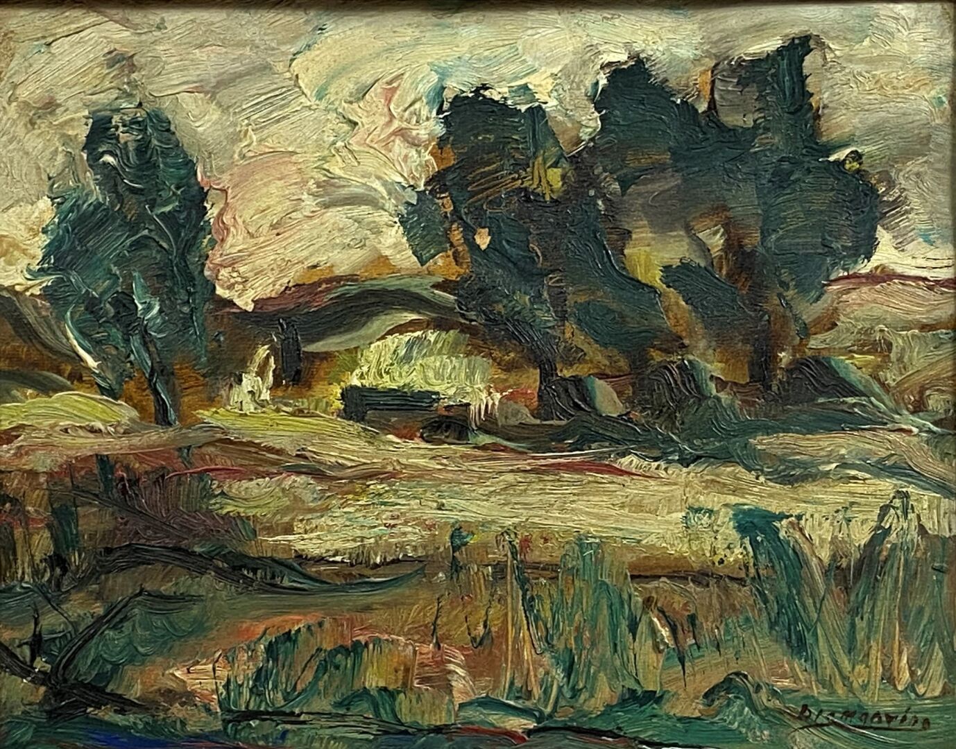Null Diamantino RIERA (1912-1961)

景观

布面油画，右下角有签名

(翘曲的帆布)

19 x 24 厘米