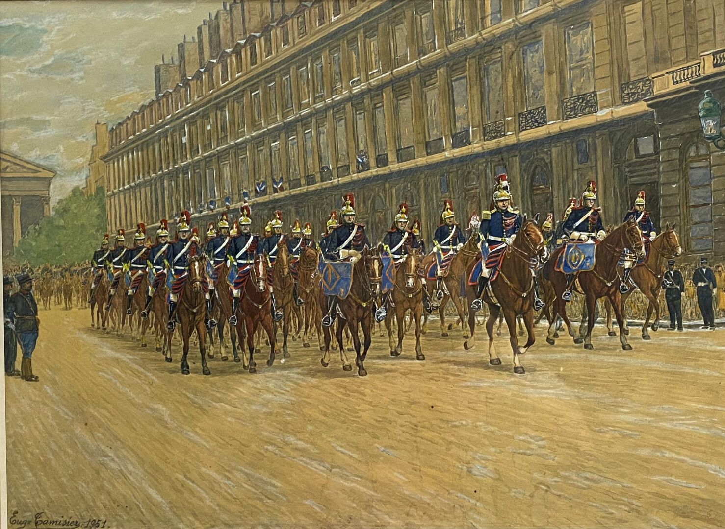 Null Eugène CAMISIER (XXth)

Parade of the Republican Guard

Watercolor on paper&hellip;