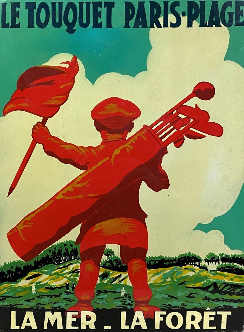 Null 在Edouard COURCHINOUX（1891-1968）之后

勒图凯巴黎-普莱格

漆面木板

标签 "西贡 - 越南

40 x 30厘米
&hellip;