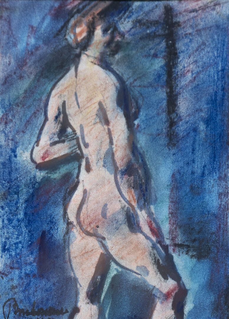 Null Léon BONHOMME (1870-1924)

Nudo femminile in piedi

Acquerello e carboncino&hellip;