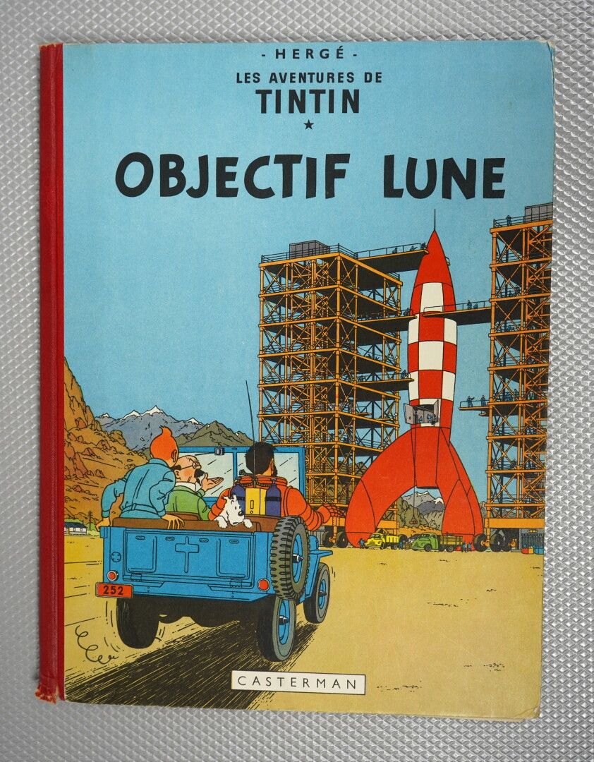 Null Obiettivo Luna. 1953. PO francese. 4a piastra B8. Dorso in tela rossa. Cart&hellip;