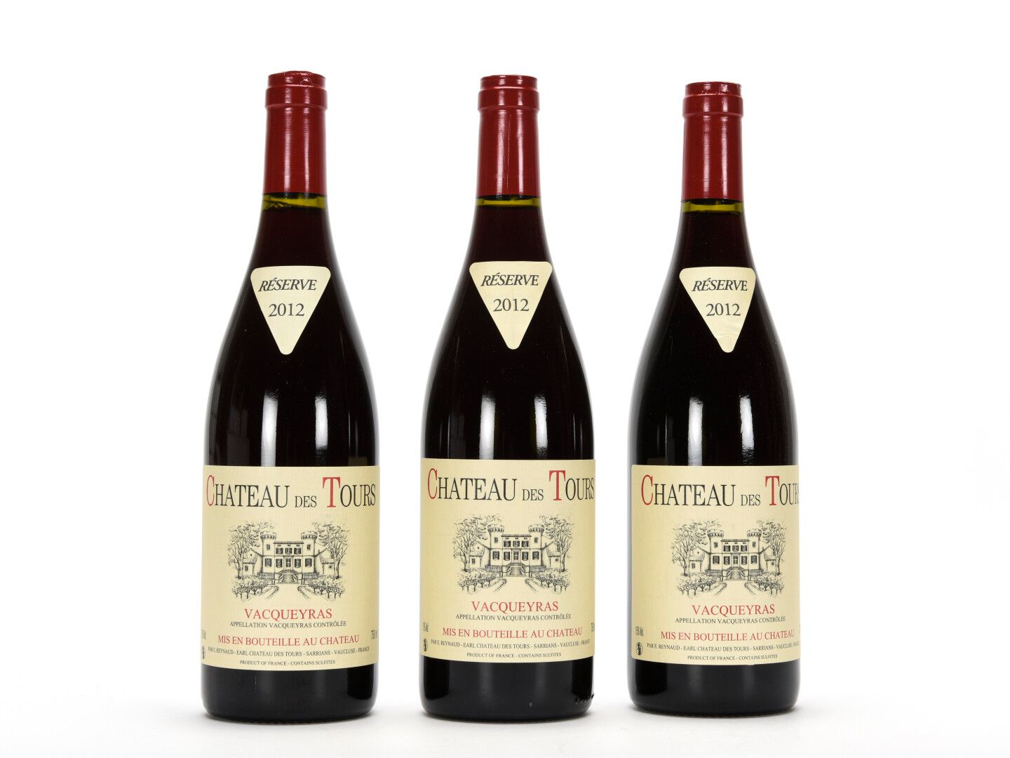 Null 3 B VACQUEYRAS Château des Tours 2012

 TVA récupérable pour les personnes &hellip;