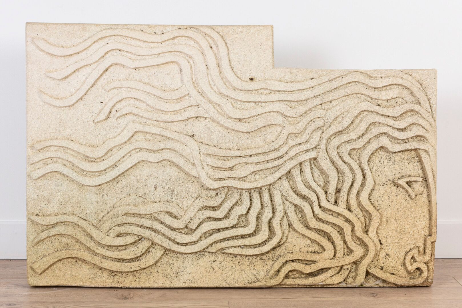 Null 文森特-冈萨雷斯(1928-2019)

Calypso。

石灰石主题。

高：60厘米；宽：96厘米