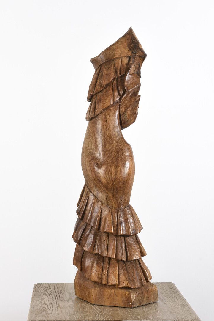 Null Vincent GONZALEZ (1928-2019)

Flamenco, 

Carved oak subject,

Monogrammed,&hellip;