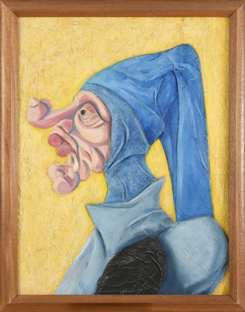 Null 文森特-冈萨雷斯(1928-2019)

嘴部轮廓，一个机械制造商。

油彩画板上的彩色画布。

在背面有签名和标题。

65 x 50厘米