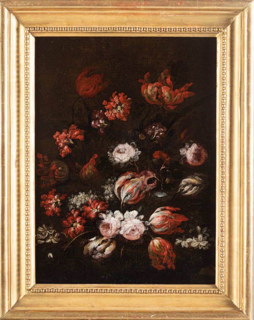 Null Suiveur de Caspar Peter VERBRUGHEN (1664- 1730)

Jetée de fleurs 

Huile su&hellip;