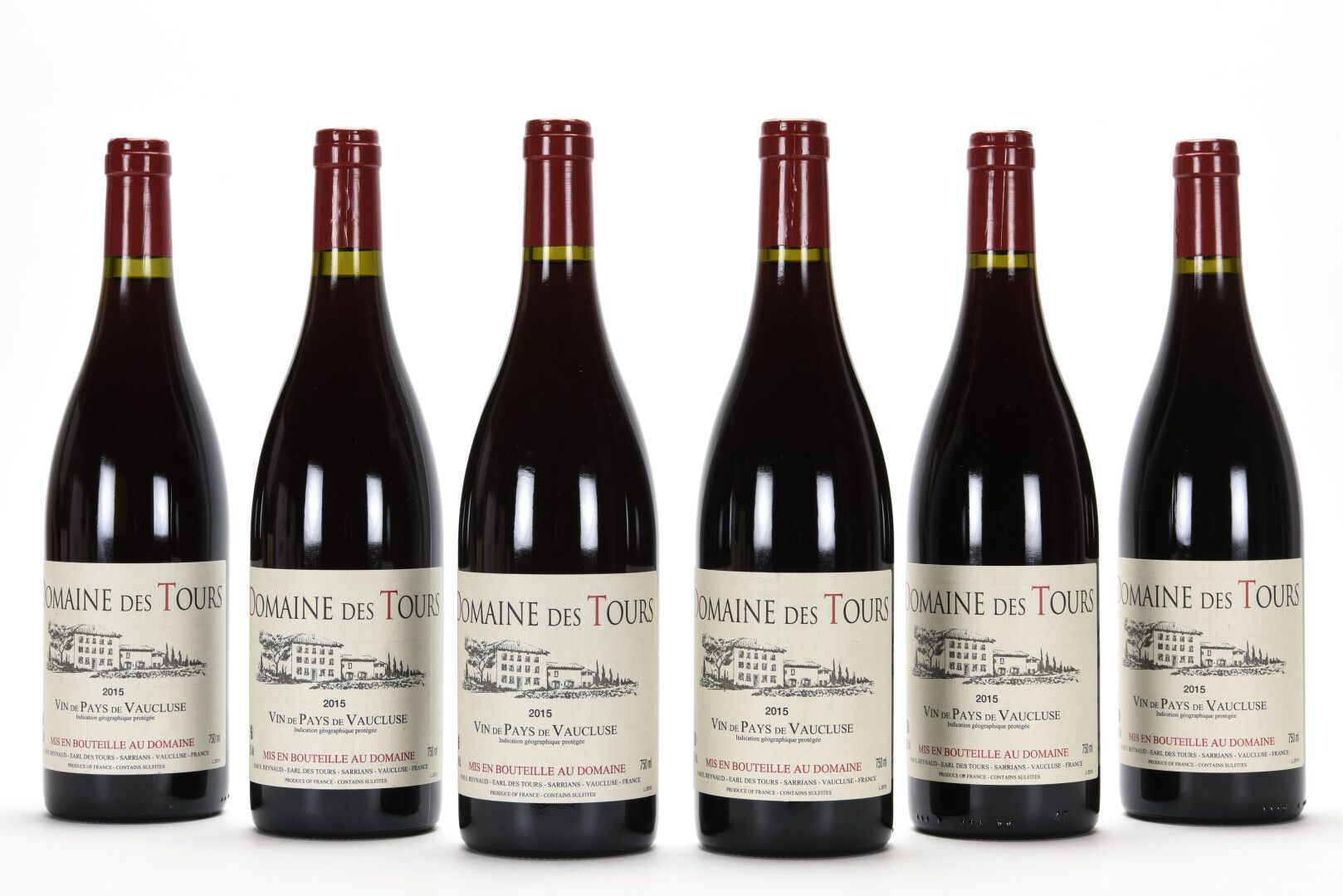 Null 6 B VIN DE PAYS DE VAUCLUSE Rouge Domaine des Tours 2015