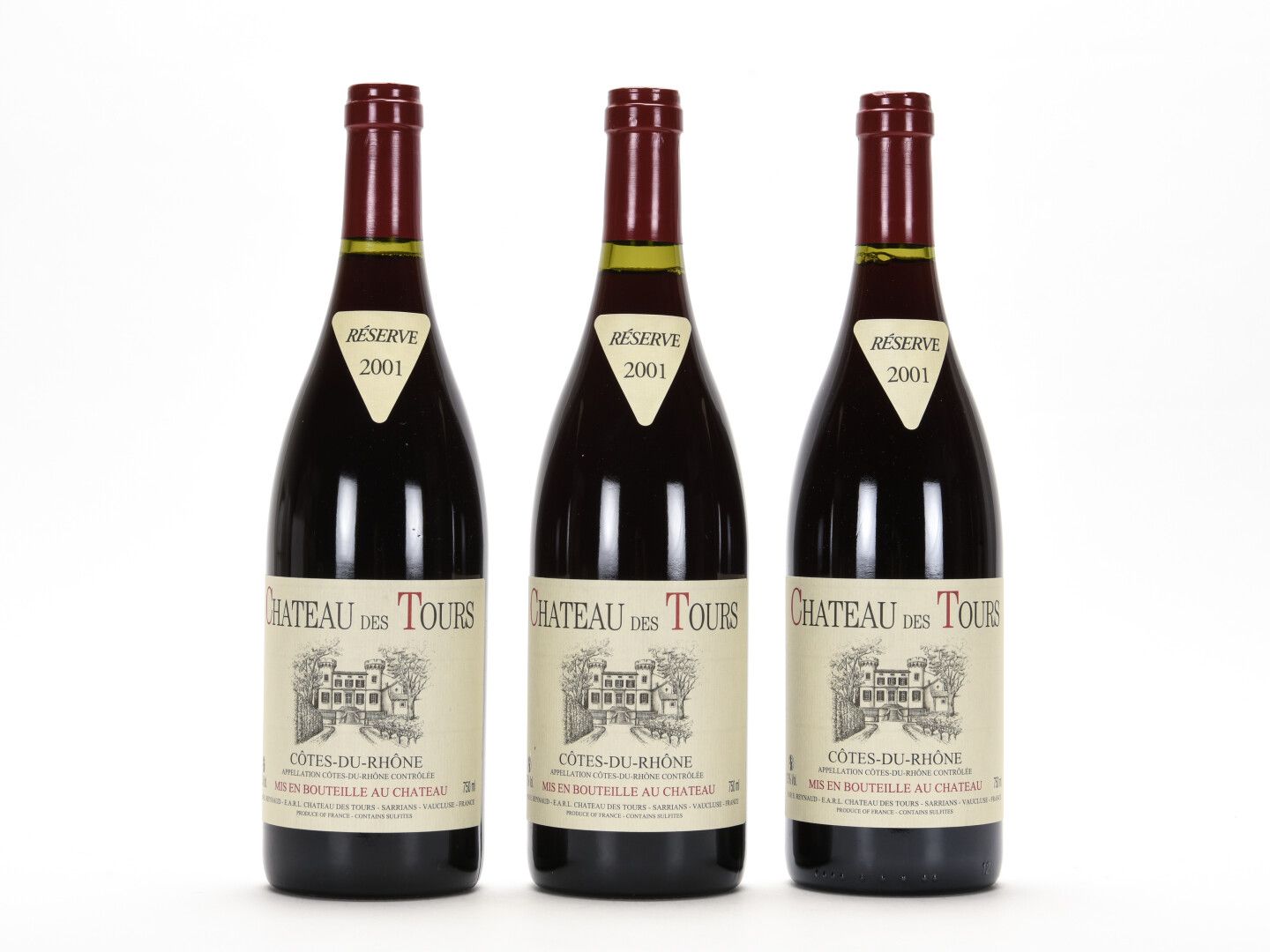 Null 3 B CÔTES DU RHÔNE Rouge Château des Tours 2001