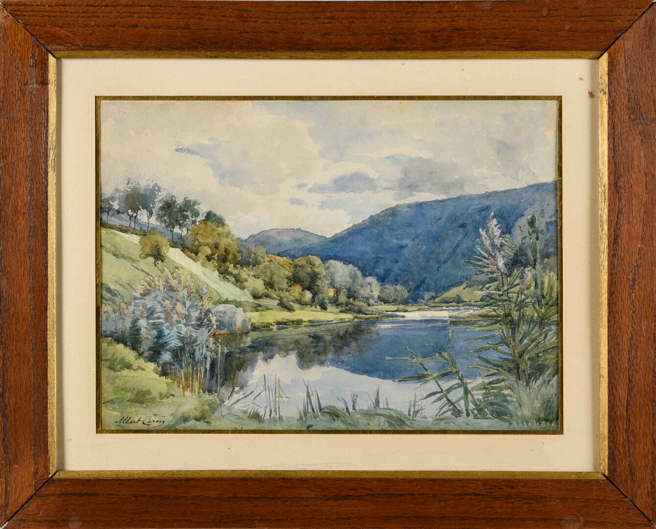 Null Albert CARON 

La Vallée du Doubs à Baumes les Dames

Aquarelle sur papier &hellip;