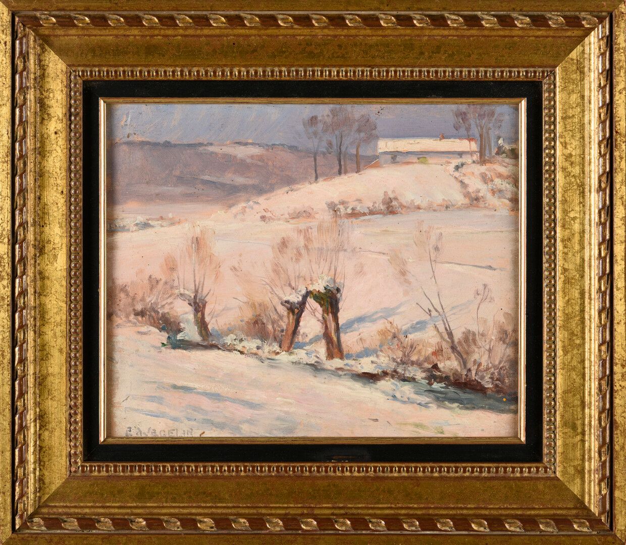 Null Emile WEGELIN (1875-1962)

Paysage de neige 

Huile sur panneau

Signée en &hellip;