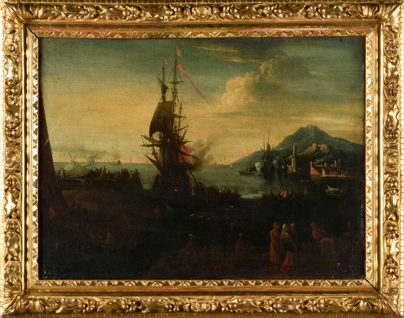 Null Attribué à Adriaen VAN DER KABEL (1631-1705)

Vue d'un port au Levant

Huil&hellip;