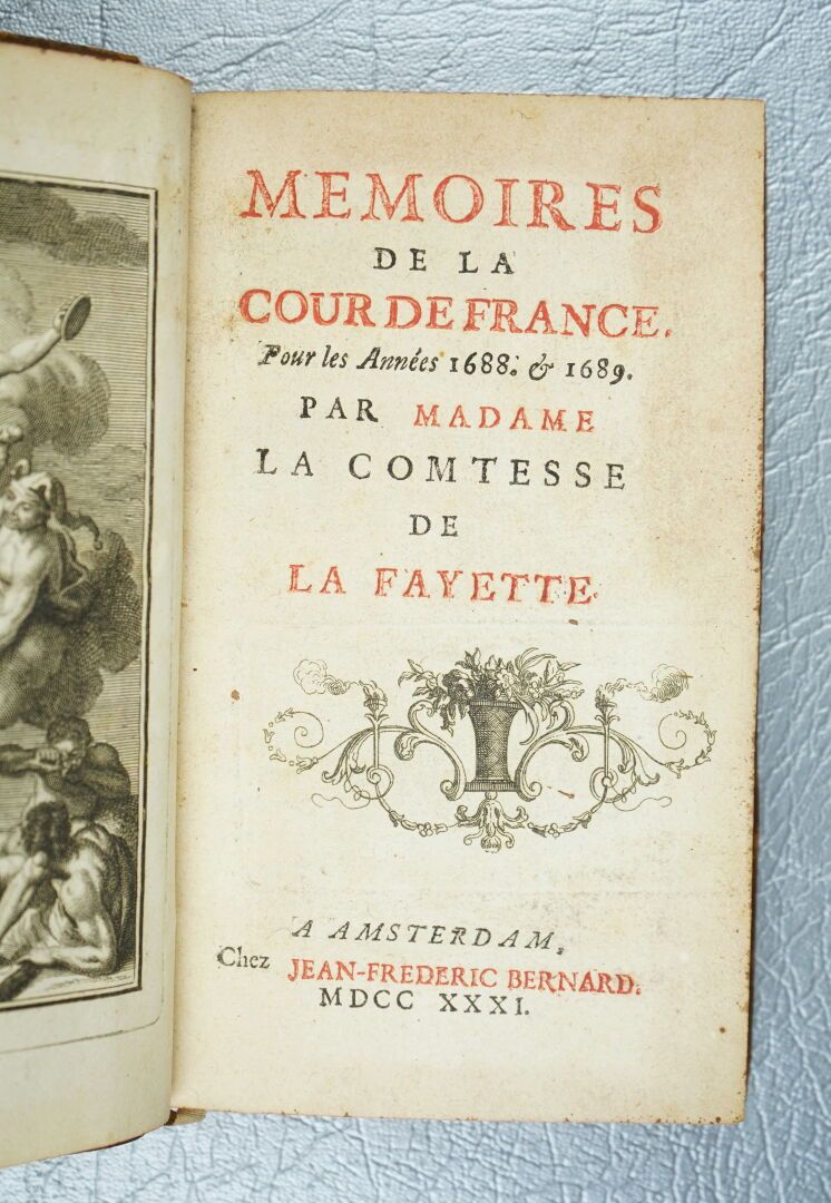 Null LA FAYETTE (Madame de) : Mémoires de la cour de France, pour les années 168&hellip;