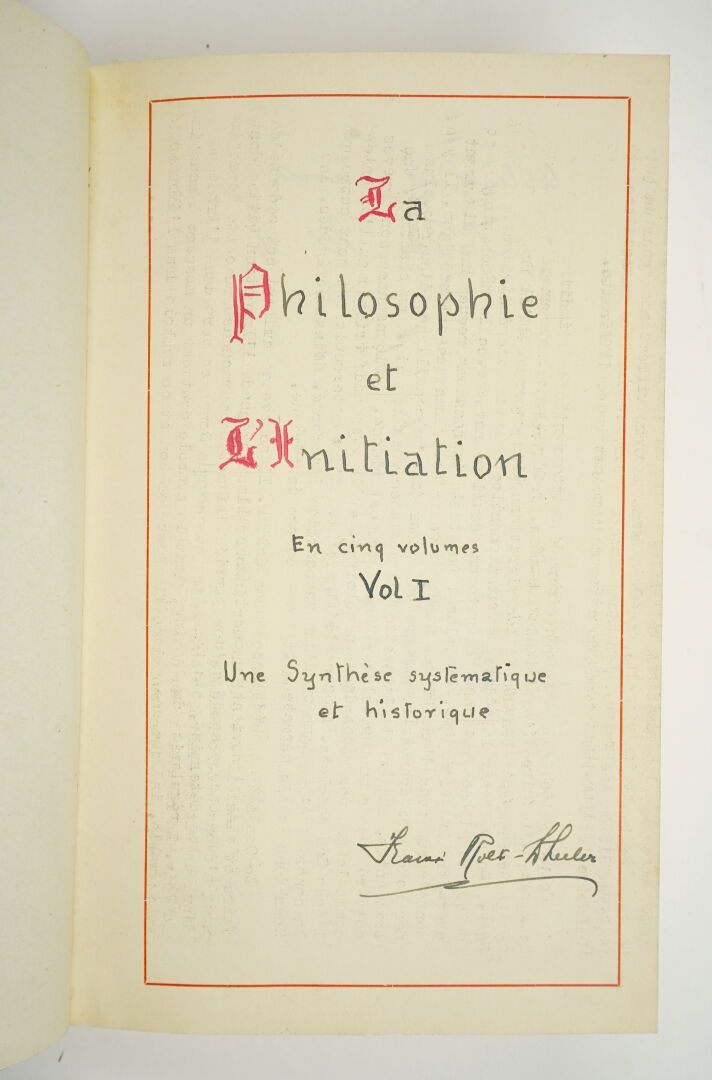 Null [ésotérisme] ROLT-WHEELER (Francis) : La Philosophie et l'Initiation. En ci&hellip;