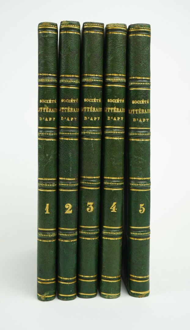 Null 阿普特（沃克吕兹）文学、科学和艺术协会年鉴》。[从第一年（1863-1864）到第五年（1867-1868）]。Apt, Imprimerie et &hellip;
