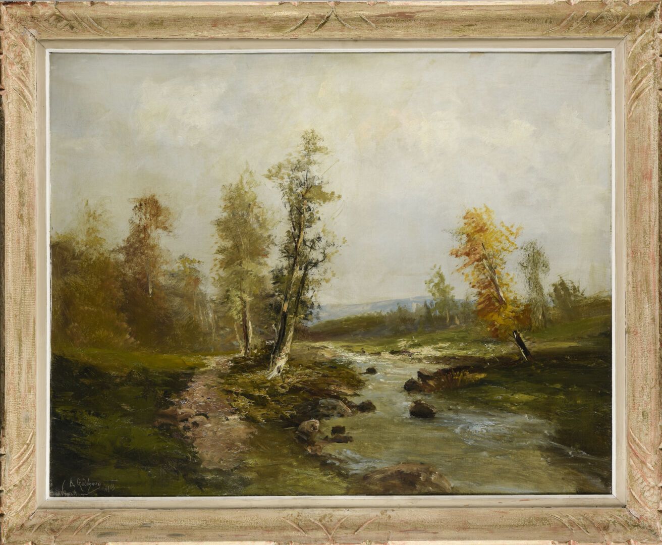 Null Alfred GODCHAUX (1860-1938)
Torrent
Oil on canvas, signed and dated 1903
72&hellip;