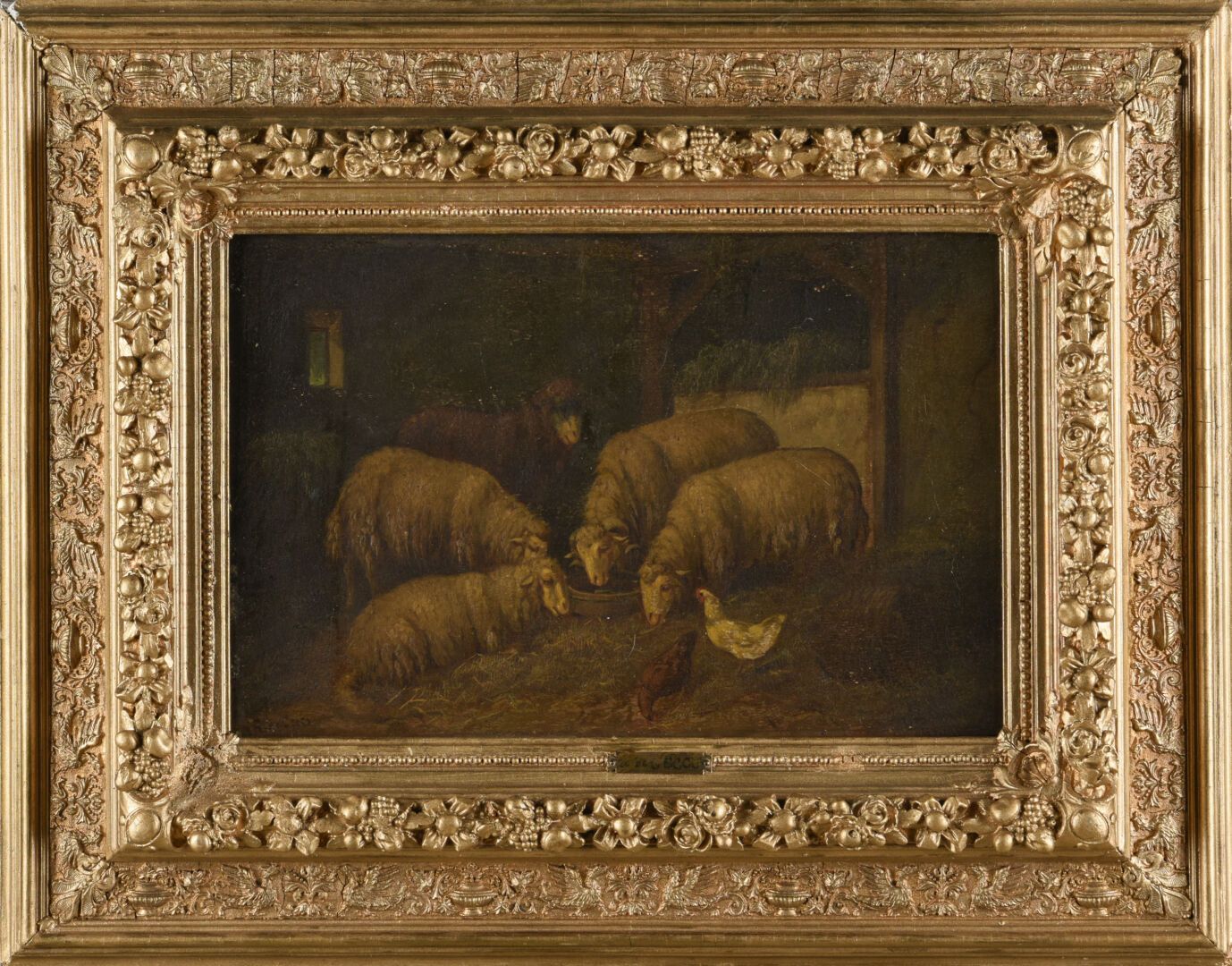 Null DE CECCO G. 
The Sheepfold 
Oil on panel 
26 x 38 cm