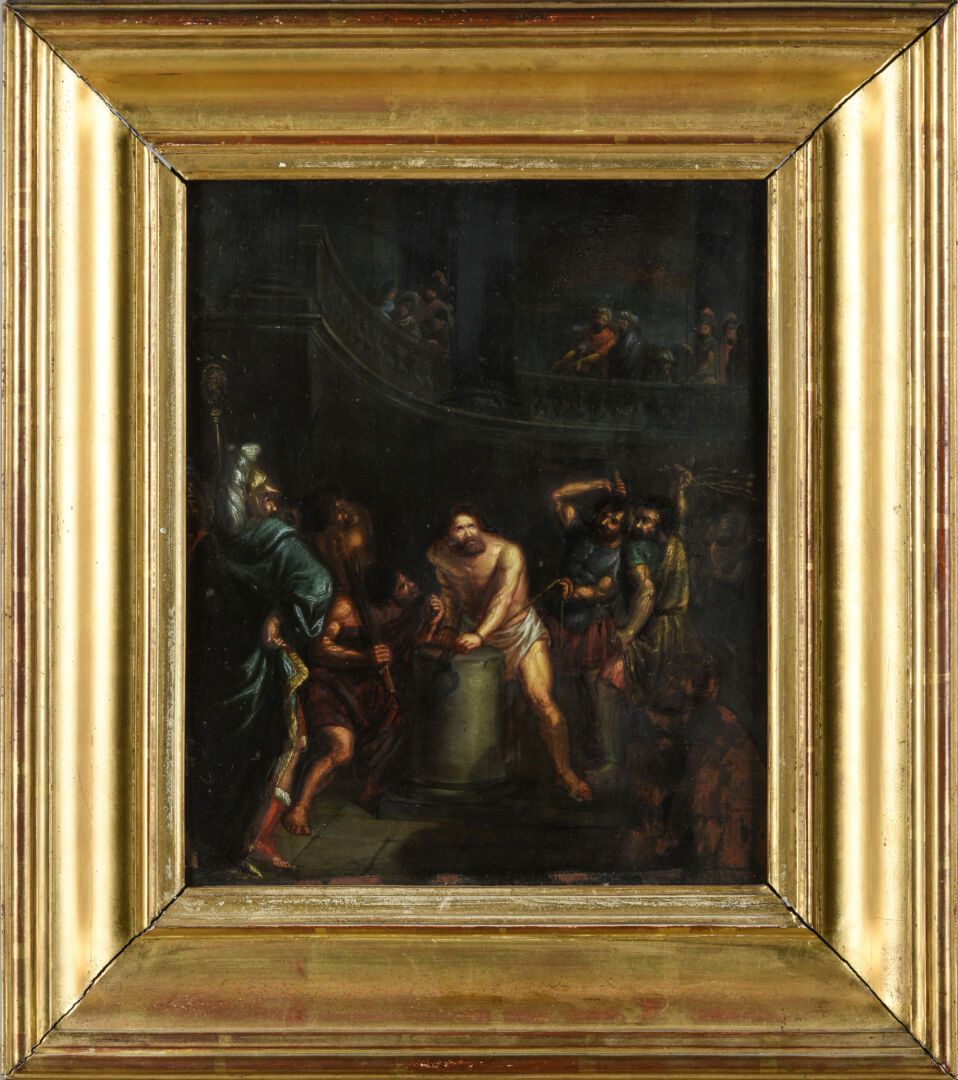 Null Ecole italienne 18ème siècle
La flagellation du Christ
Huile sur cuivre
(ma&hellip;