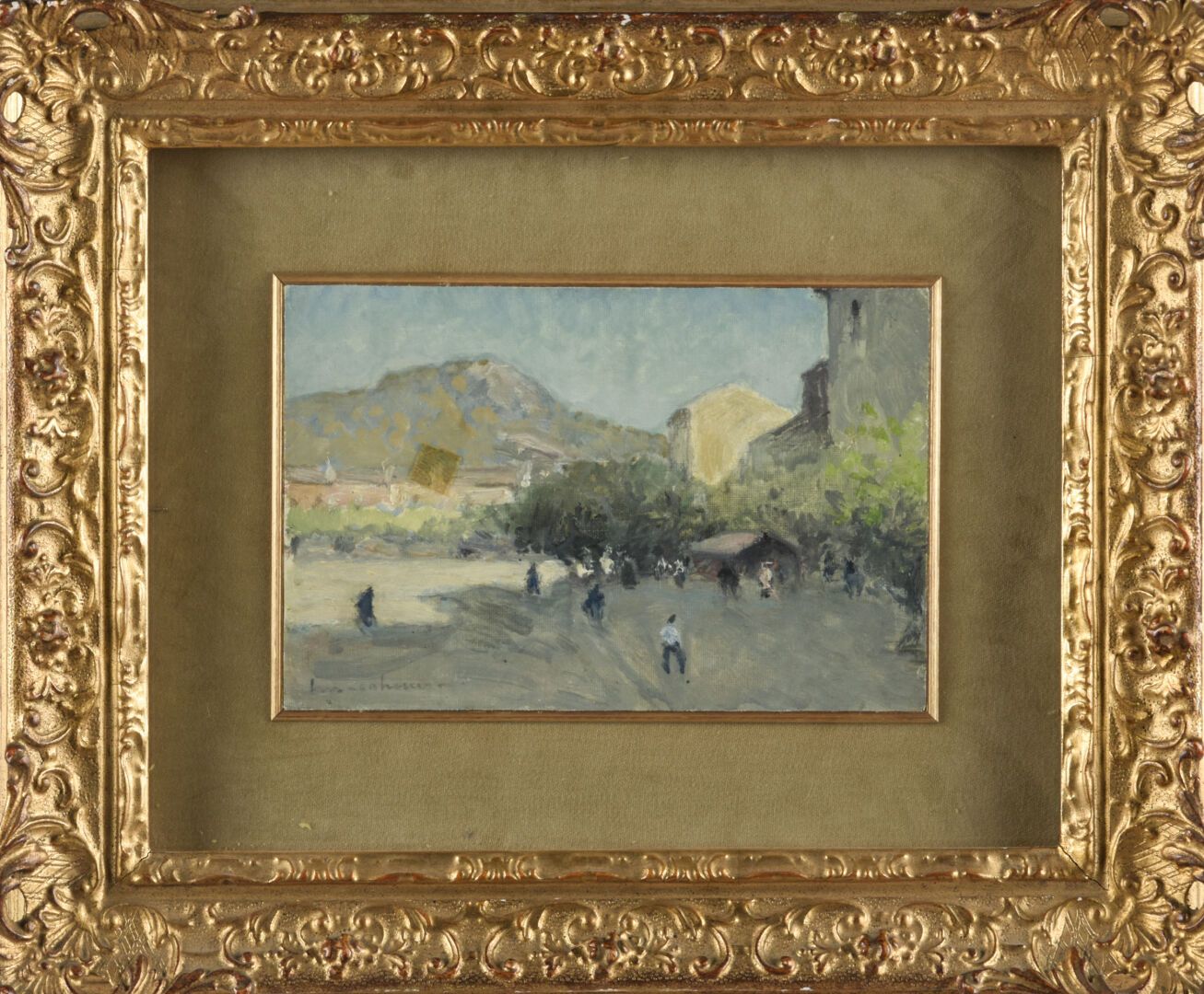 Null 亨利-莫里斯-卡霍斯（1889-1974年）
卡斯特拉内的广场
纸板上的油彩 
左下方有签名
16 x 24 厘米