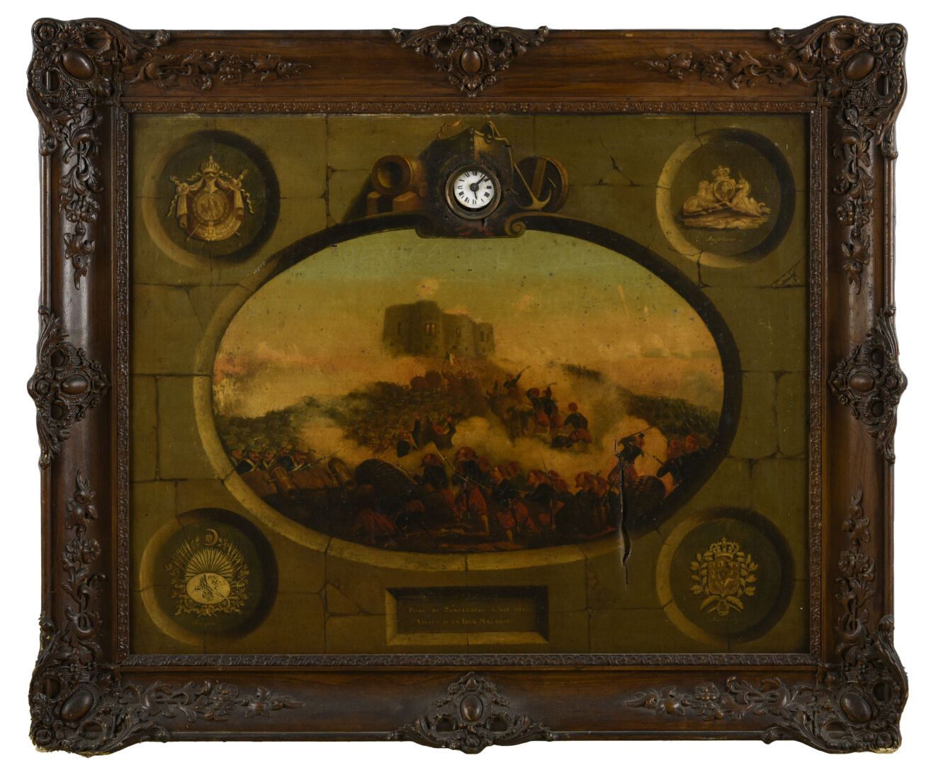 Null Pintura del reloj que celebra la captura de Malakoff durante la batalla de &hellip;