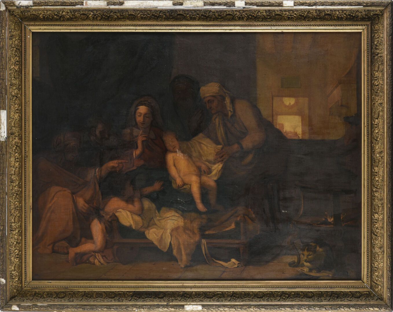 Null Dopo Charles Le BRUN (1619-1690),
Il sonno di Gesù Bambino
Olio su tela, XV&hellip;