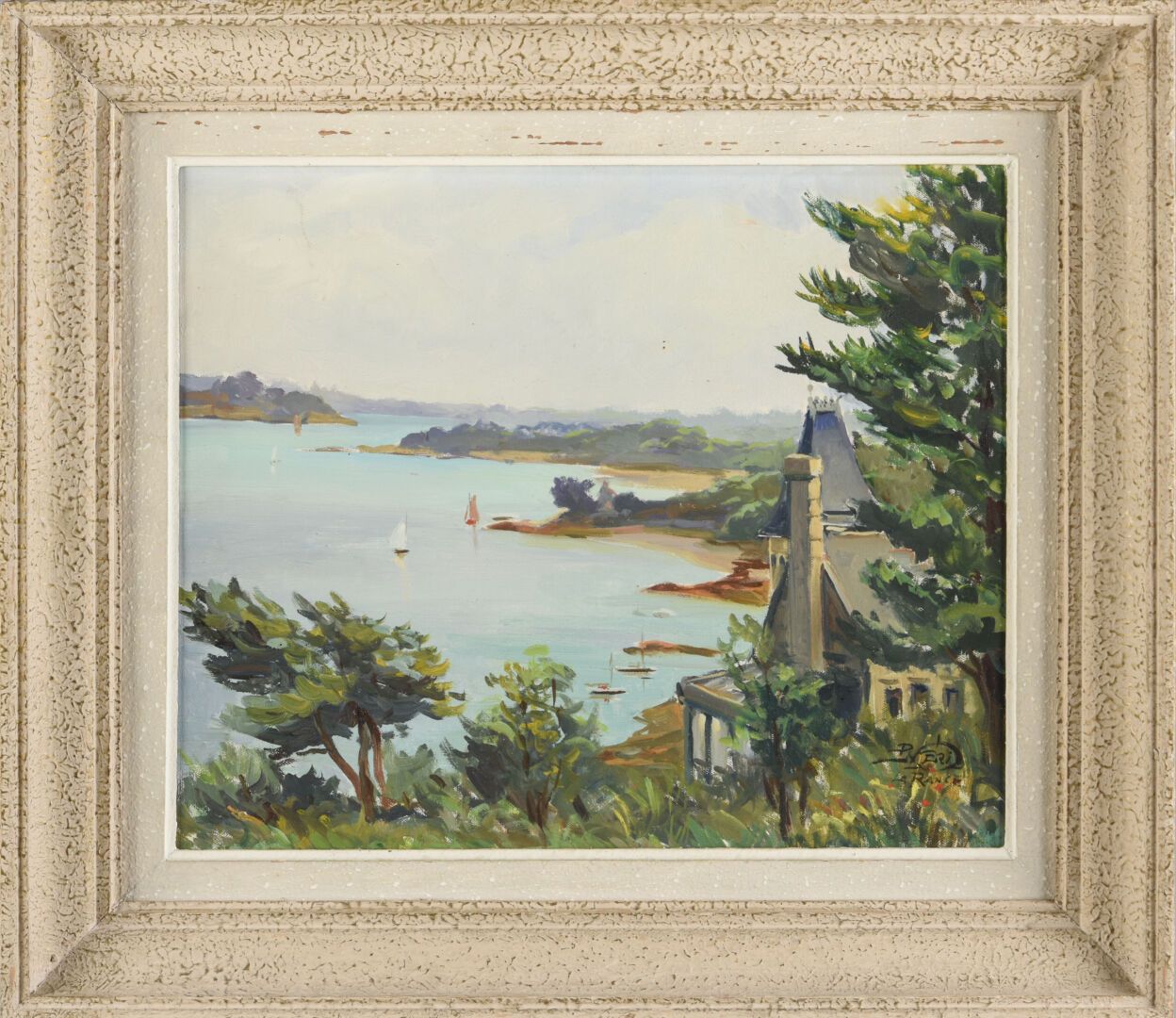 Null Paul NERI (1910-1965) 
The point of the Vicomté in Dinard
Oil on canvas 
Si&hellip;