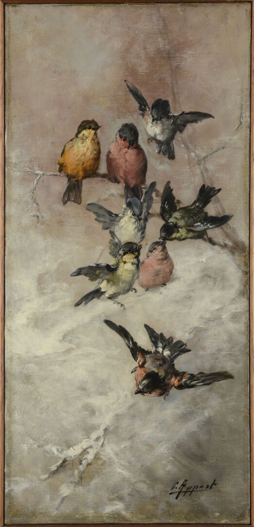 Null Georges AUBERT (1886-1961)
Birds on a branch
Oil on canvas
Signed lower rig&hellip;